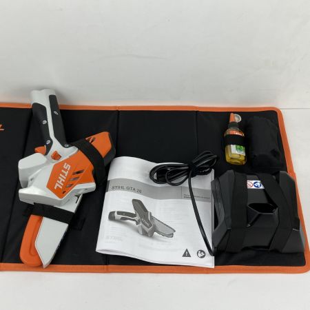 ЗЗ STIHL 10.8V 充電式ハンディソー ガーデンカッター 充電器 バッテリー×1 ケース付 GTA26 オレンジ×ホワイト