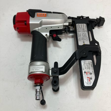 MAX マックス ステープル用釘打機 エアネイラ TA-450F1 レッド 常圧 ケース付