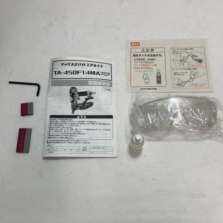 MAX マックス ステープル用釘打機 エアネイラ TA-450F1 レッド 常圧 ケース付