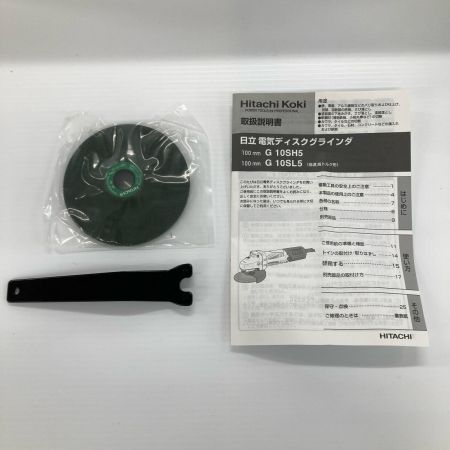 HITACHI 日立 ディスクグラインダ G10SL5 ブラック 100mm コード式