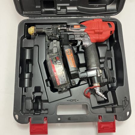 MAX マックス ねじ打ち機 ターボドライバ 41mm HV-R41G4 レッド 高圧 ケース付