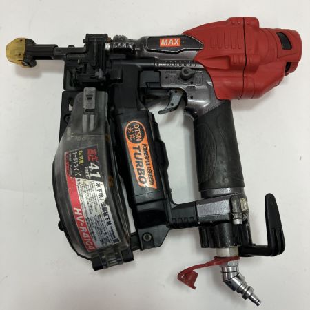 MAX マックス ねじ打ち機 ターボドライバ 41mm HV-R41G4 レッド 高圧 ケース付