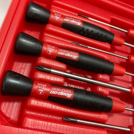 Snap-on スナップオン 精密ドライバー スクリュードライバーセット SGDE70ESD レッド