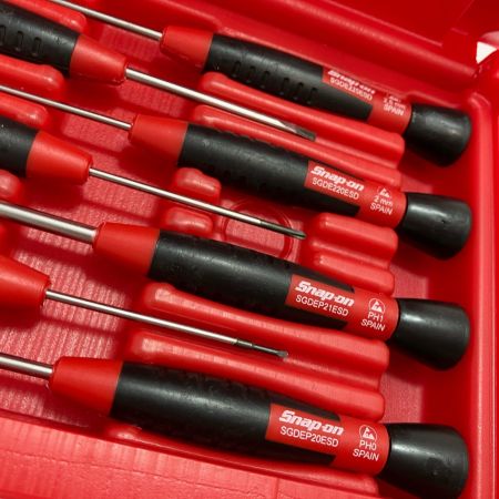 Snap-on スナップオン 精密ドライバー スクリュードライバーセット SGDE70ESD レッド