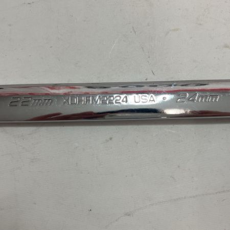Snap-on スナップオン 両口メガネレンチ ロングストレート XDHFM2224 22mm/24mm