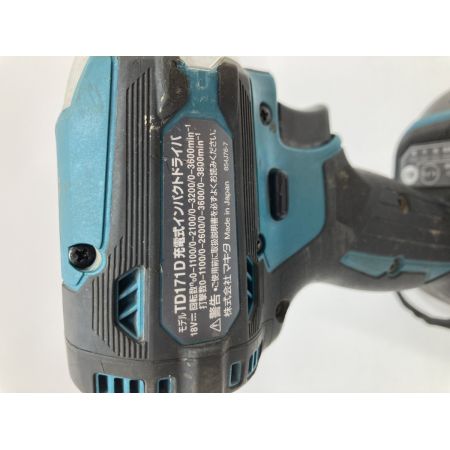 MAKITA マキタ インパクトドライバ TD171DRGX ブルー