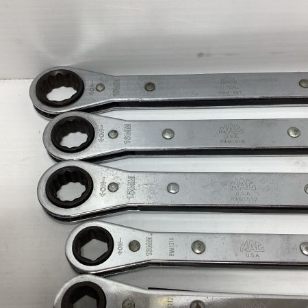 MAC TOOLS マック ラチェットレンチ　7本セット　 MAC TOOLS RWM1921~RWM0708 シルバー RWM1921~RWM0708 シルバー
