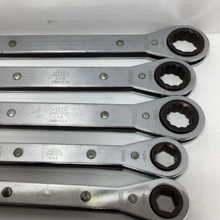 MAC TOOLS マック ラチェットレンチ　7本セット　 MAC TOOLS RWM1921~RWM0708 シルバー RWM1921~RWM0708 シルバー
