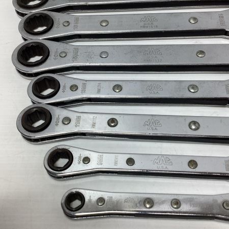MAC TOOLS マック ラチェットレンチ　7本セット　 MAC TOOLS RWM1921~RWM0708 シルバー RWM1921~RWM0708 シルバー