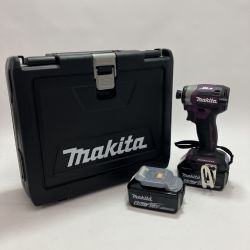 MAKITA マキタ インパクトドライバ 充電器・充電池2個・ケース付 TD173DX パープル Aランク