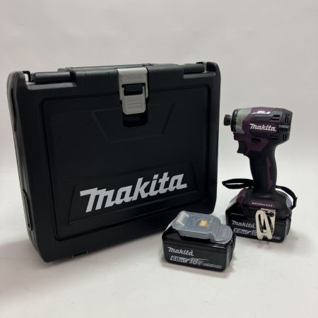 MAKITA マキタ インパクトドライバ 充電器・充電池2個・ケース付 TD173DX パープル