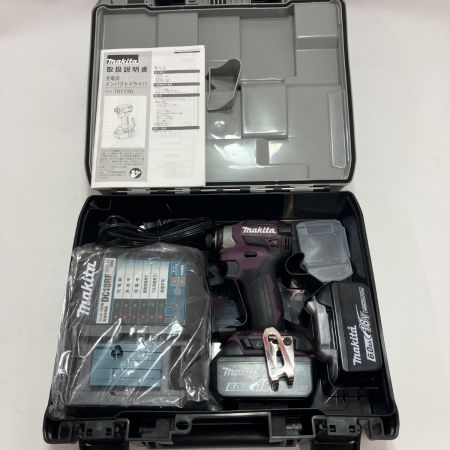 MAKITA マキタ インパクトドライバ 充電器・充電池2個・ケース付 TD173DX パープル