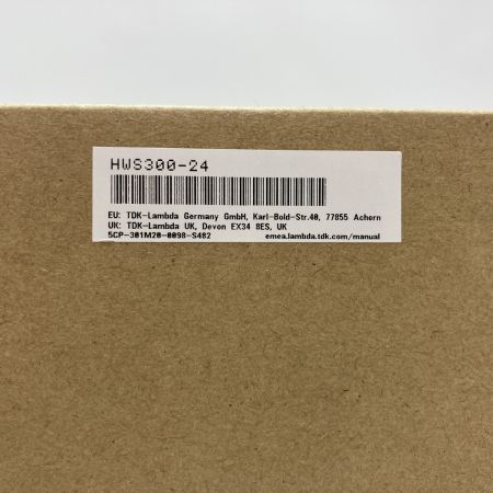 TDK 工具 工具関連用品 AC入力電源(AC-DCコンバータ） HWS300-24 未使用品