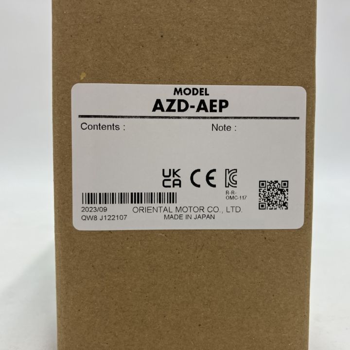 Orientalmotor 工具 工具関連用品 ステッピングモーター AZD-AEP 未  