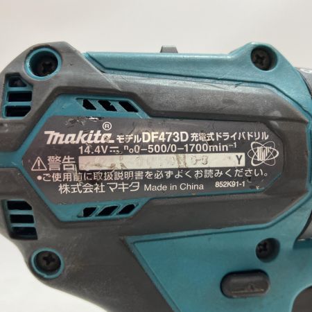 MAKITA マキタ 工具 締め付け工具 14.4vコードレスドライバドリル DF473D グリーン 本体のみ