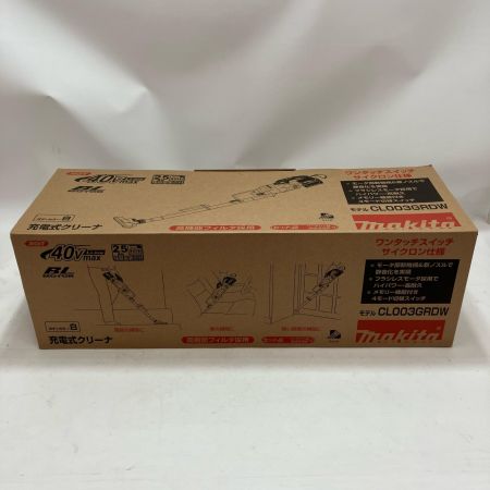 MAKITA マキタ 充電式クリーナ CL003GRDW バッテリー・充電器付 ホワイト