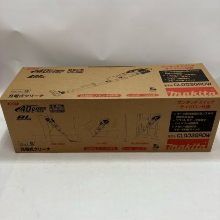 MAKITA マキタ 充電式クリーナ CL003GRDW バッテリー・充電器付 ホワイト
