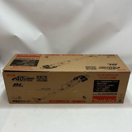 MAKITA マキタ 充電式クリーナ CL003GRDW バッテリー・充電器付 ホワイト