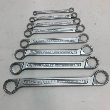 HAZET ハゼット 両口メガネレンチ 8本組 6×7-21×22mm/ドイツ製