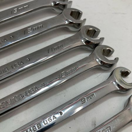 Snap-on スナップオン オープンエンドフレアナットレンチ RXSM 8本セット