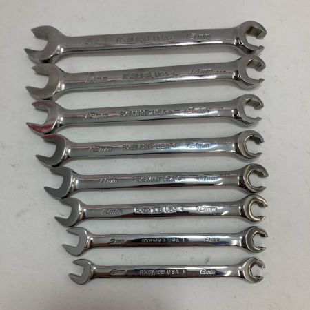 Snap-on スナップオン オープンエンドフレアナットレンチ RXSM 8本セット