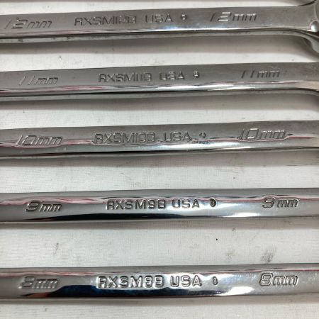 Snap-on スナップオン オープンエンドフレアナットレンチ RXSM 8本セット