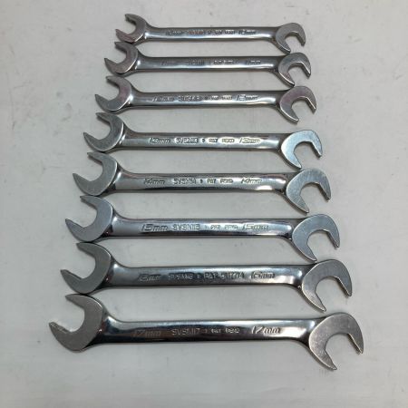 Snap-on スナップオン 4アングルオープンレンチ 8組/ギザ付き SVSM10～17