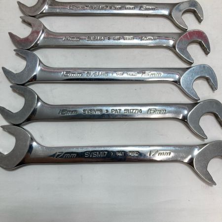 Snap-on スナップオン 4アングルオープンレンチ 8組/ギザ付き SVSM10～17