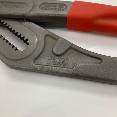 KNIPEX クニペックス ウォーターポンププライヤ 8701560 レッド