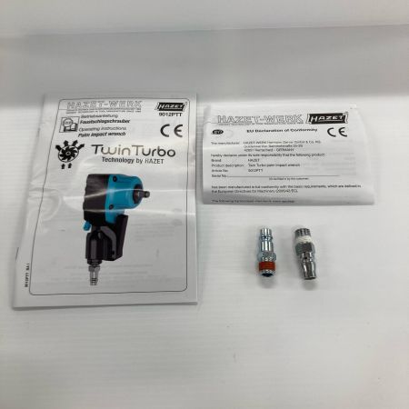 HAZET ハゼット エアーインパクトレンチ ツインターボエアーインパクトレンチ1/2インチ 9012PTT スカイブルー