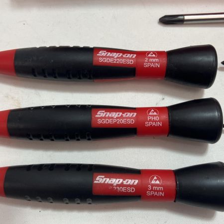 Snap-on スナップオン 電工用スクリュー ドライバーセット SDGE70ESD レッド
