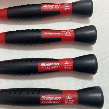 Snap-on スナップオン 電工用スクリュー ドライバーセット SDGE70ESD レッド