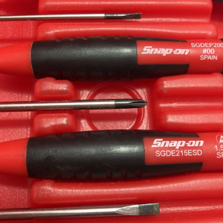 Snap-on スナップオン 電工用スクリュー ドライバーセット SDGE70ESD レッド