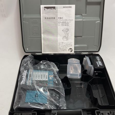 MAKITA マキタ インパクトドライバ TS131D ブラック 充電器・充電池2個・ケース付 14.4v 6.0Ah