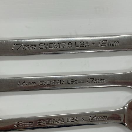 Snap-on スナップオン ハンドツール スパナ5点セット SVOMシリーズ 8×10.  10×12  12×14  14×17  17×19㎜