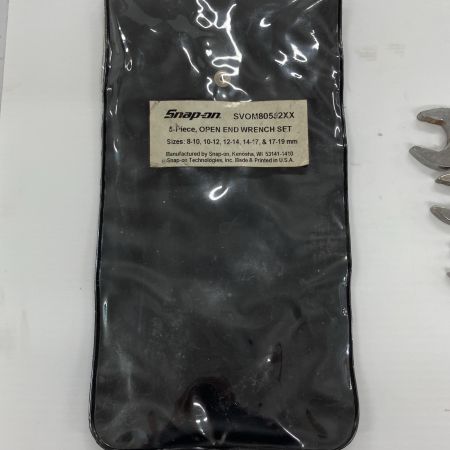 Snap-on スナップオン ハンドツール スパナ5点セット SVOMシリーズ 8×10.  10×12  12×14  14×17  17×19㎜