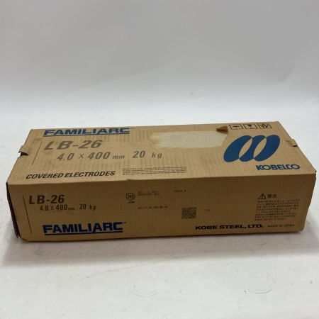 FAMILIARC/KOBELCO 工具 溶接棒 LB-26 4.0×400mm 20kg 未使用品