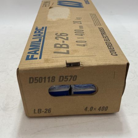 FAMILIARC/KOBELCO 工具 溶接棒 LB-26 4.0×400mm 20kg 未使用品