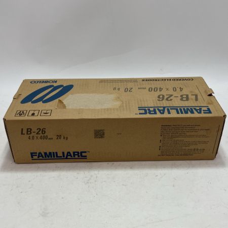 FAMILIARC/KOBELCO 工具 溶接棒 LB-26 4.0×400mm 20kg 未使用品