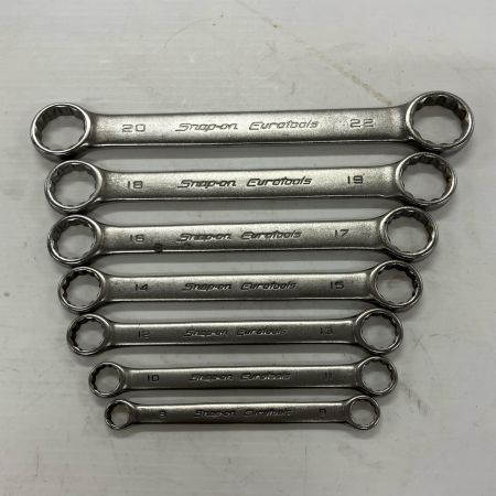 Snap-on スナップオン ユーロツール両口メガネレンチ EBM8～22mm ７本ｾｯﾄ