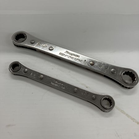 Snap-on スナップオン 板ラチェットレンチ RBM810/1214 2本ｾｯﾄ