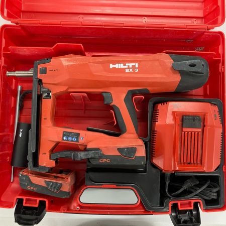 Hilti ヒルティ 充電式鋲打ち機 コンクリートネイラー BX3-ME-02 レッド 充電器・充電池2個・ケース付