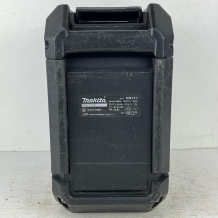 ЗЗ MAKITA マキタ 18v 充電式ラジオ 本体のみ ※充電器・バッテリーなし MR113 ブラック
