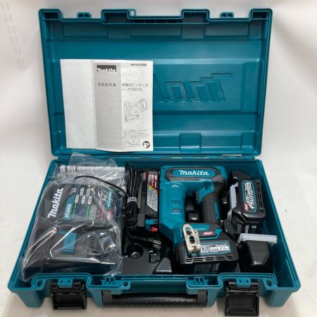 MAKITA マキタ 充電式ピンタッカ PT001GRDX ブルー 40v 35mm バッテリー2個・充電器・ケース付