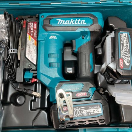 MAKITA マキタ 充電式ピンタッカ PT001GRDX ブルー 40v 35mm バッテリー2個・充電器・ケース付