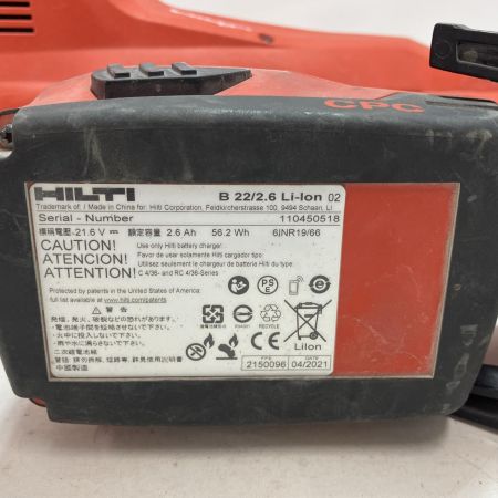 Hilti ヒルティ 充電式コンクリートネイラー BX3-L レッド 充電器・充電池2個・ケース付