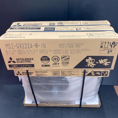 MITSUBISHI ミツビシ ルームエアコン 霧ヶ峰 MSZ-GV2224-W 室外機(MUCZ-G2224)セット 2024年製