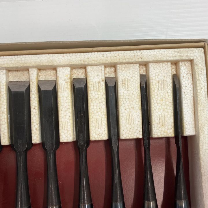 中古 ノミ 7本 工具 大工道具 ノミ 極上追入組鑿 橘敏明 10本 - 中古工具・電動工具