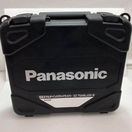 Panasonic パナソニック インパクトドライバ EZ75A9LJ2G-B ブラック 充電器・充電池2個・ケース付