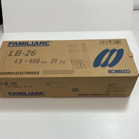 FAMILIARC/KOBELCO 工具 溶接棒 LB-26 4.0×400mm 20kg